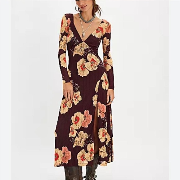 NWOT! Free People Cali Midi Dress - Picture 2 of 14
